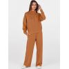 imageANRABESS Womens 2 Piece Outfits Sweatsuit Set 2025 Fall Drawstring Sweatshirt Wide Leg Sweatpant Lounge Set TracksuitCaramel