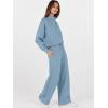 imageANRABESS Womens 2 Piece Outfits Sweatsuit Set 2025 Fall Drawstring Sweatshirt Wide Leg Sweatpant Lounge Set TracksuitLight Blue