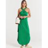 imageANRABESS Womens Casual Summer Maxi Dress Sexy Slit Side Sleeveless Loose Beach Long Sundress Vacation Outfits with PocketsGrass