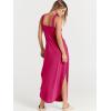 imageANRABESS Womens Casual Summer Maxi Dress Sexy Slit Side Sleeveless Loose Beach Long Sundress Vacation Outfits with PocketsHot Pink