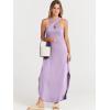 imageANRABESS Womens Casual Summer Maxi Dress Sexy Slit Side Sleeveless Loose Beach Long Sundress Vacation Outfits with PocketsLilac
