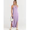 imageANRABESS Womens Casual Summer Maxi Dress Sexy Slit Side Sleeveless Loose Beach Long Sundress Vacation Outfits with PocketsLilac