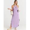 imageANRABESS Womens Casual Summer Maxi Dress Sexy Slit Side Sleeveless Loose Beach Long Sundress Vacation Outfits with PocketsLilac