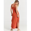 imageANRABESS Womens Casual Summer Maxi Dress Sexy Slit Side Sleeveless Loose Beach Long Sundress Vacation Outfits with PocketsOrange