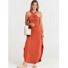 imageANRABESS Womens Casual Summer Maxi Dress Sexy Slit Side Sleeveless Loose Beach Long Sundress Vacation Outfits with PocketsOrange