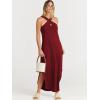 imageANRABESS Womens Casual Summer Maxi Dress Sexy Slit Side Sleeveless Loose Beach Long Sundress Vacation Outfits with PocketsWine Red