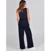 imageANRABESS Womens Jumpsuits 2025 Spring Fall Thick Casual Romper Sleeveless Wide Leg Pants One Piece Outfits Vacation ClothesDark Blue