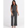 imageANRABESS Womens Jumpsuits 2025 Spring Fall Thick Casual Romper Sleeveless Wide Leg Pants One Piece Outfits Vacation ClothesDeep Gray