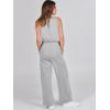 imageANRABESS Womens Jumpsuits 2025 Spring Fall Thick Casual Romper Sleeveless Wide Leg Pants One Piece Outfits Vacation ClothesGray