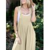 imageANRABESS Womens Jumpsuits Overalls Linen Wide Leg Jumpers Casual Summer Fall Outfits 2025 Beach Vacation Clothes with PocketsApricot