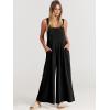 imageANRABESS Womens Jumpsuits Overalls Linen Wide Leg Jumpers Casual Summer Fall Outfits 2025 Beach Vacation Clothes with PocketsBlack
