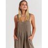 imageANRABESS Womens Jumpsuits Overalls Linen Wide Leg Jumpers Casual Summer Fall Outfits 2025 Beach Vacation Clothes with PocketsBrown