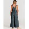 imageANRABESS Womens Jumpsuits Overalls Linen Wide Leg Jumpers Casual Summer Fall Outfits 2025 Beach Vacation Clothes with PocketsDark Grey
