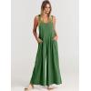 imageANRABESS Womens Jumpsuits Overalls Linen Wide Leg Jumpers Casual Summer Fall Outfits 2025 Beach Vacation Clothes with PocketsGrass