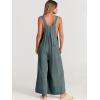 imageANRABESS Womens Jumpsuits Overalls Linen Wide Leg Jumpers Casual Summer Fall Outfits 2025 Beach Vacation Clothes with PocketsGrey Blue
