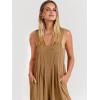 imageANRABESS Womens Jumpsuits Overalls Linen Wide Leg Jumpers Casual Summer Fall Outfits 2025 Beach Vacation Clothes with PocketsKhaki