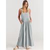 imageANRABESS Womens Jumpsuits Overalls Linen Wide Leg Jumpers Casual Summer Fall Outfits 2025 Beach Vacation Clothes with PocketsLight Gray