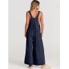 imageANRABESS Womens Jumpsuits Overalls Linen Wide Leg Jumpers Casual Summer Fall Outfits 2025 Beach Vacation Clothes with PocketsNavy Blue