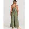 imageANRABESS Womens Jumpsuits Overalls Linen Wide Leg Jumpers Casual Summer Fall Outfits 2025 Beach Vacation Clothes with PocketsOlive