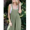 imageANRABESS Womens Jumpsuits Overalls Linen Wide Leg Jumpers Casual Summer Fall Outfits 2025 Beach Vacation Clothes with PocketsPea Green