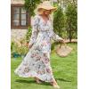 imageANRABESS Womens Long Sleeve Floral Maxi Dress Boho Flowy Wrap Slit V Neck Beach Fall Wedding Guest Party Vacation DressesFloral White