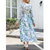 imageANRABESS Womens Long Sleeve Floral Maxi Dress Casual V Neck Chiffon Boho Flowy Beach Fall Wedding Guest Party Long DressesFloral Blue