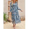 imageANRABESS Womens Long Sleeve Floral Maxi Dress Casual V Neck Chiffon Boho Flowy Beach Fall Wedding Guest Party Long DressesFloral Blue Apricot
