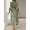 imageANRABESS Womens Long Sleeve Floral Maxi Dress Casual V Neck Chiffon Boho Flowy Beach Fall Wedding Guest Party Long DressesFloral Green