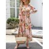imageANRABESS Womens Long Sleeve Floral Maxi Dress Casual V Neck Chiffon Boho Flowy Beach Fall Wedding Guest Party Long DressesFloral Orange