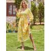 imageANRABESS Womens Long Sleeve Floral Maxi Dress Casual V Neck Chiffon Boho Flowy Beach Fall Wedding Guest Party Long DressesFloral Yellow Orange