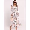imageANRABESS Womens Long Sleeve Floral Maxi Dress Casual V Neck Chiffon Boho Flowy Beach Fall Wedding Guest Party Long DressesWhite Flor