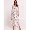 imageANRABESS Womens Long Sleeve Floral Maxi Dress Casual V Neck Chiffon Boho Flowy Beach Fall Wedding Guest Party Long DressesWhite Flor