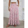 imageANRABESS Womens Maxi Skirt Elastic High Waist Swing Tiered Aline Flowy Pleated Boho Beach Vacation Long SkirtsFloral Pink