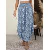 imageANRABESS Womens Maxi Skirts Summer Boho Floral High Waisted Flowy Swing Pleated Beach Long Skirt with PocketsFloral Blue