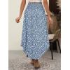 imageANRABESS Womens Maxi Skirts Summer Boho Floral High Waisted Flowy Swing Pleated Beach Long Skirt with PocketsFloral Blue