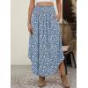 imageANRABESS Womens Maxi Skirts Summer Boho Floral High Waisted Flowy Swing Pleated Beach Long Skirt with PocketsFloral Blue