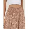 imageANRABESS Womens Maxi Skirts Summer Boho Floral High Waisted Flowy Swing Pleated Beach Long Skirt with PocketsFloral Brown