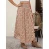 imageANRABESS Womens Maxi Skirts Summer Boho Floral High Waisted Flowy Swing Pleated Beach Long Skirt with PocketsFloral Brown