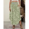 imageANRABESS Womens Maxi Skirts Summer Boho Floral High Waisted Flowy Swing Pleated Beach Long Skirt with PocketsFloral Green