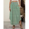 imageANRABESS Womens Maxi Skirts Summer Boho Floral High Waisted Flowy Swing Pleated Beach Long Skirt with PocketsFloral Green Brown