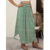 imageANRABESS Womens Maxi Skirts Summer Boho Floral High Waisted Flowy Swing Pleated Beach Long Skirt with PocketsFloral Green Brown