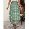 imageANRABESS Womens Maxi Skirts Summer Boho Floral High Waisted Flowy Swing Pleated Beach Long Skirt with PocketsFloral Green Brown