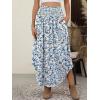 imageANRABESS Womens Maxi Skirts Summer Boho Floral High Waisted Flowy Swing Pleated Beach Long Skirt with PocketsFloral Light Blue