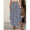 imageANRABESS Womens Maxi Skirts Summer Boho Floral High Waisted Flowy Swing Pleated Beach Long Skirt with PocketsFloral Navy Blue