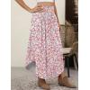imageANRABESS Womens Maxi Skirts Summer Boho Floral High Waisted Flowy Swing Pleated Beach Long Skirt with PocketsFloral Pink
