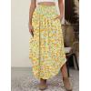 imageANRABESS Womens Maxi Skirts Summer Boho Floral High Waisted Flowy Swing Pleated Beach Long Skirt with PocketsFloral Red Yellow