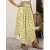 imageANRABESS Womens Maxi Skirts Summer Boho Floral High Waisted Flowy Swing Pleated Beach Long Skirt with PocketsFloral Red Yellow