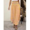 imageANRABESS Womens Maxi Skirts Summer Boho Floral High Waisted Flowy Swing Pleated Beach Long Skirt with PocketsFloral Yellow Purple