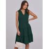 imageANRABESS Womens Mini Dresses Sleeveless V Neck Tiered Swing Going Out Beach Vacation Sundress 2025 Summer Casual OutfitsDeep Green