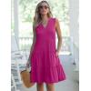 imageANRABESS Womens Mini Dresses Sleeveless V Neck Tiered Swing Going Out Beach Vacation Sundress 2025 Summer Casual OutfitsHot Pink